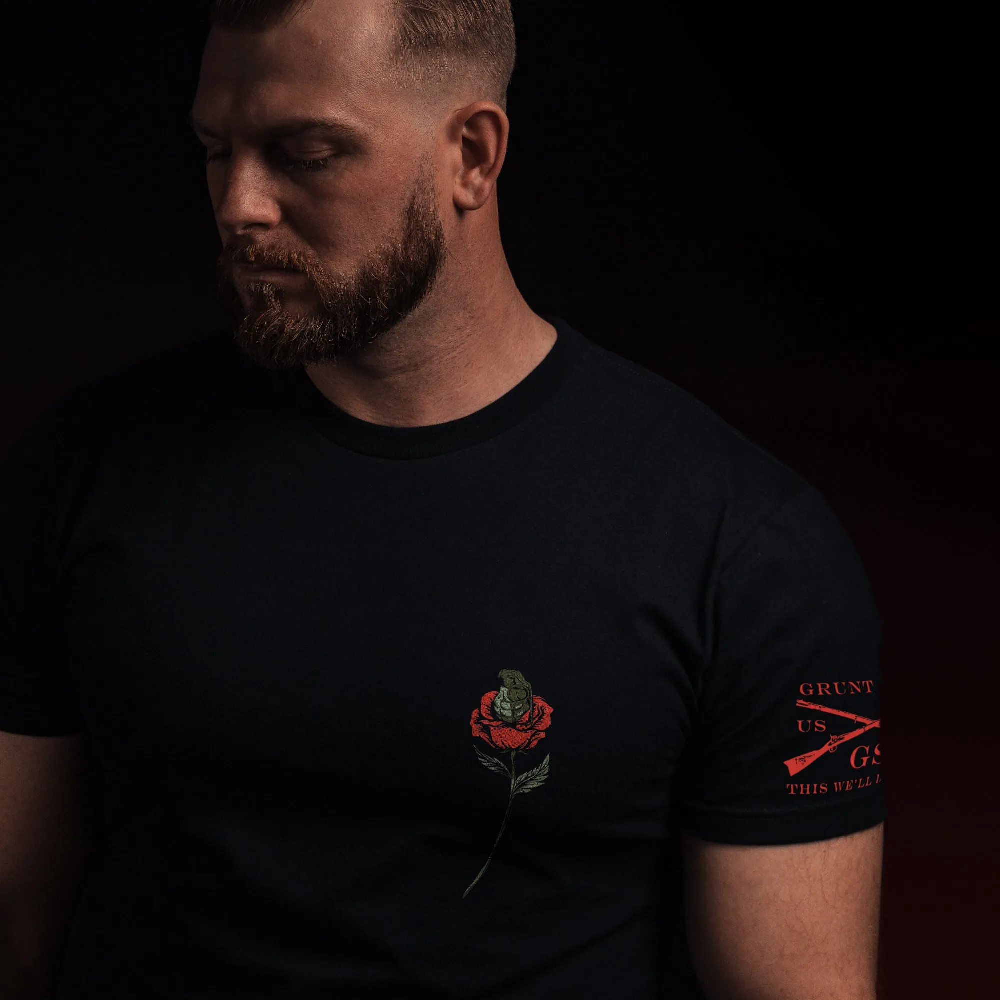 Death Rose T-Shirt - Black sold by Grunt Style product image thumbnail 4