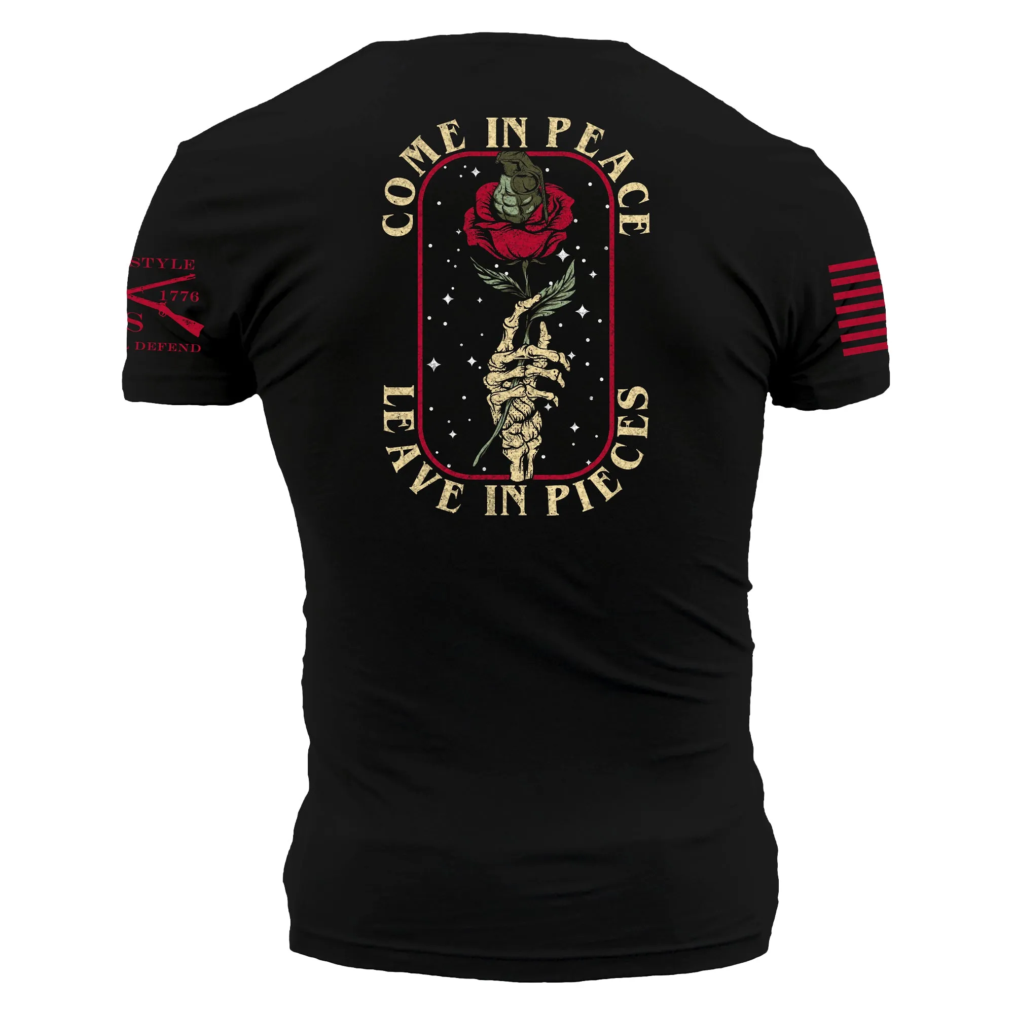 Death Rose T-Shirt - Black sold by Grunt Style product image thumbnail 5