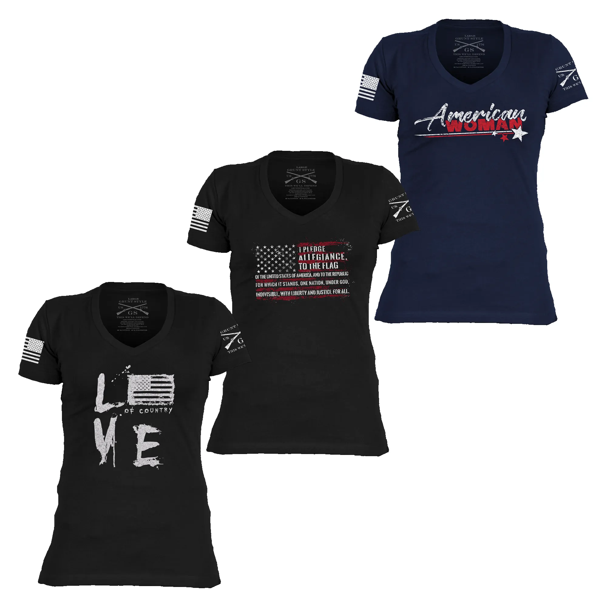 All-American Woman - 3 Pack sold by Grunt Style