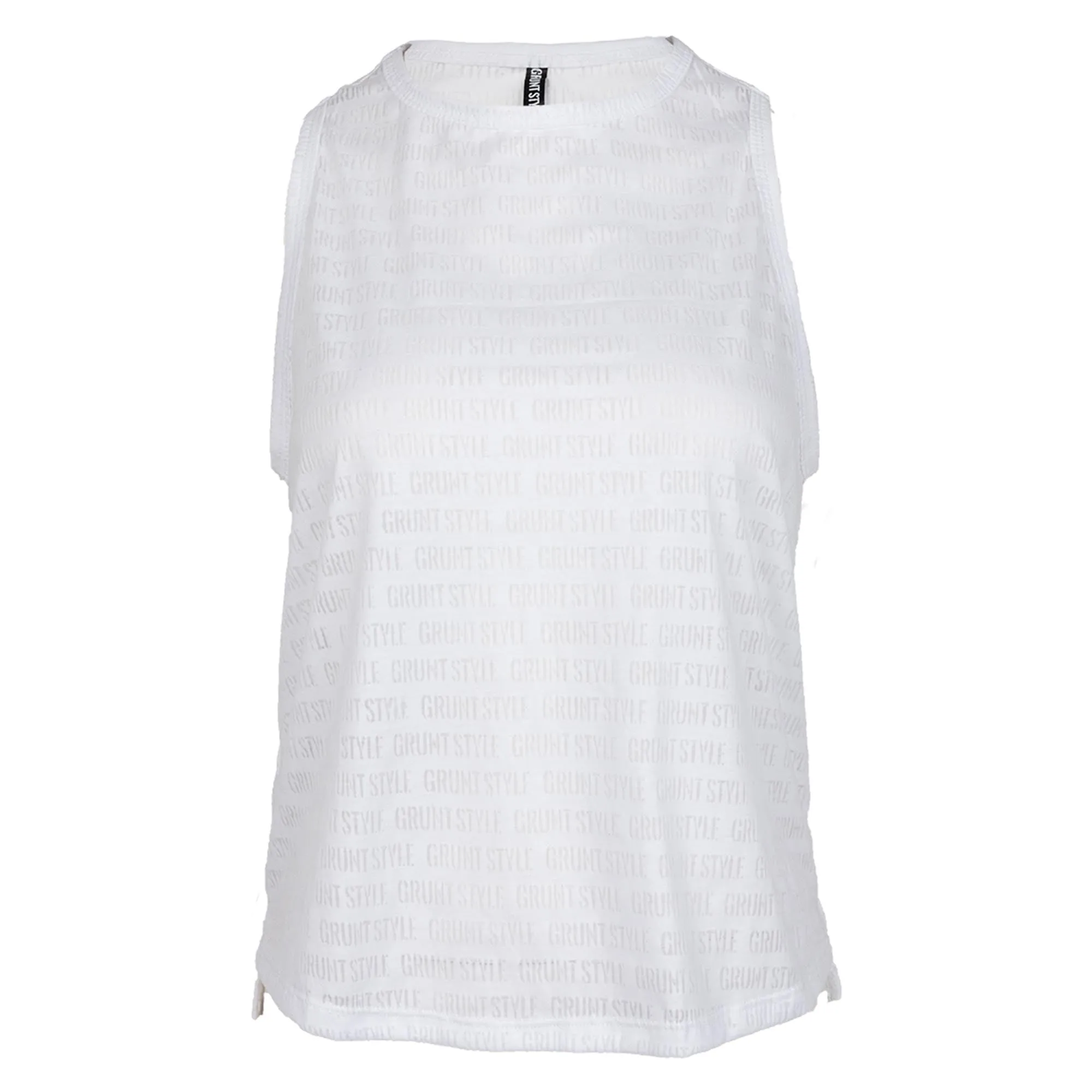 Women's Burn Out Tank - White sold by Grunt Style product image thumbnail 4