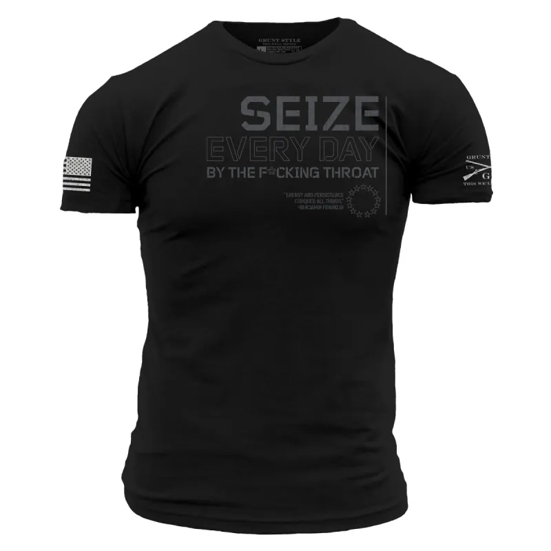 Seize Every Day T-Shirt - Black sold by Grunt Style