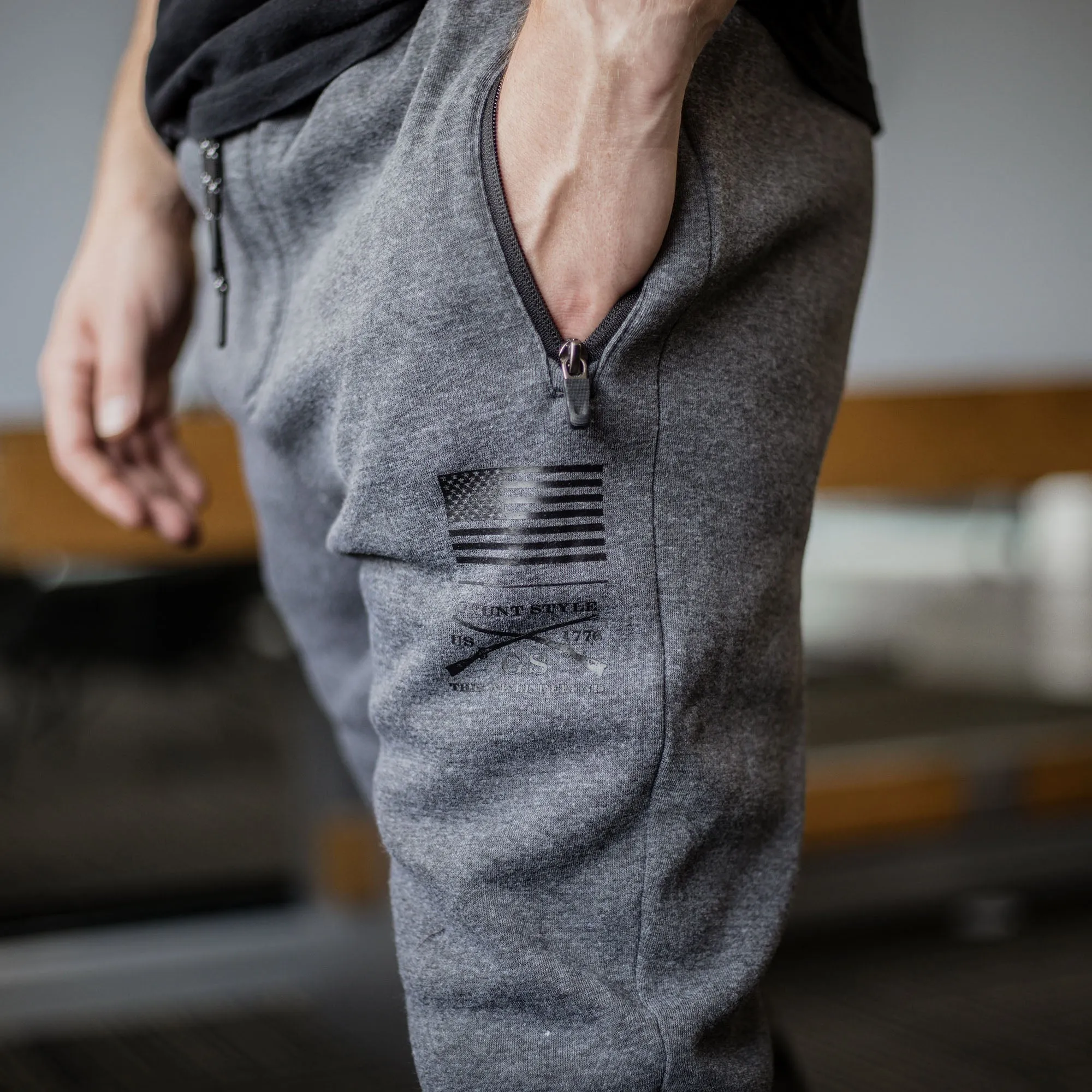 Men's Joggers - Dark Gray sold by Grunt Style product image thumbnail 2
