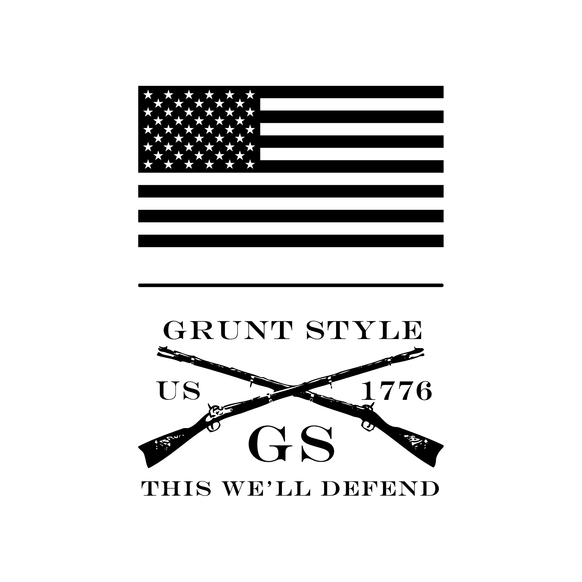 1776 Flag Tank - White sold by Grunt Style product image thumbnail 4