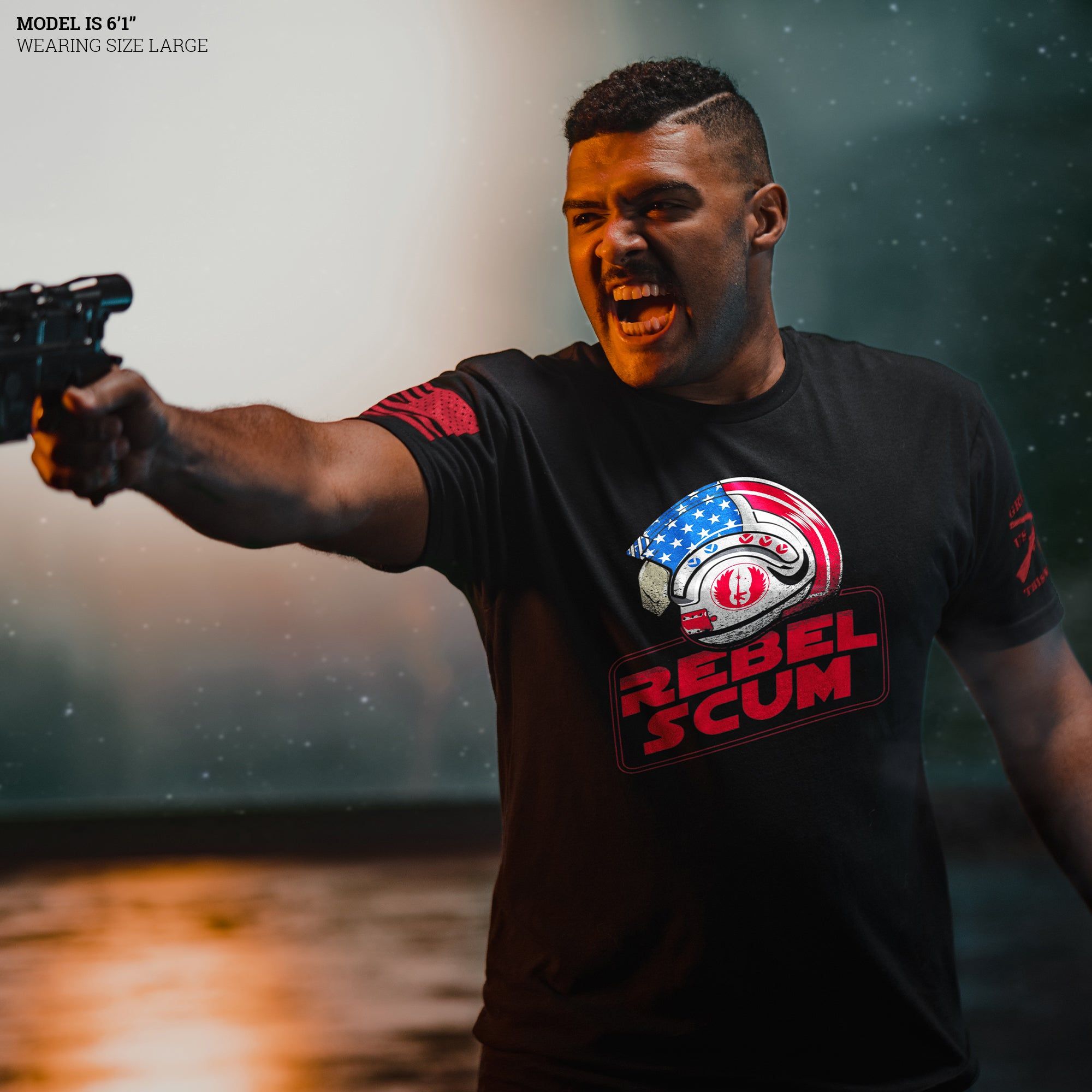 Rebellion Lives T-Shirt - Black sold by Grunt Style product image thumbnail 5