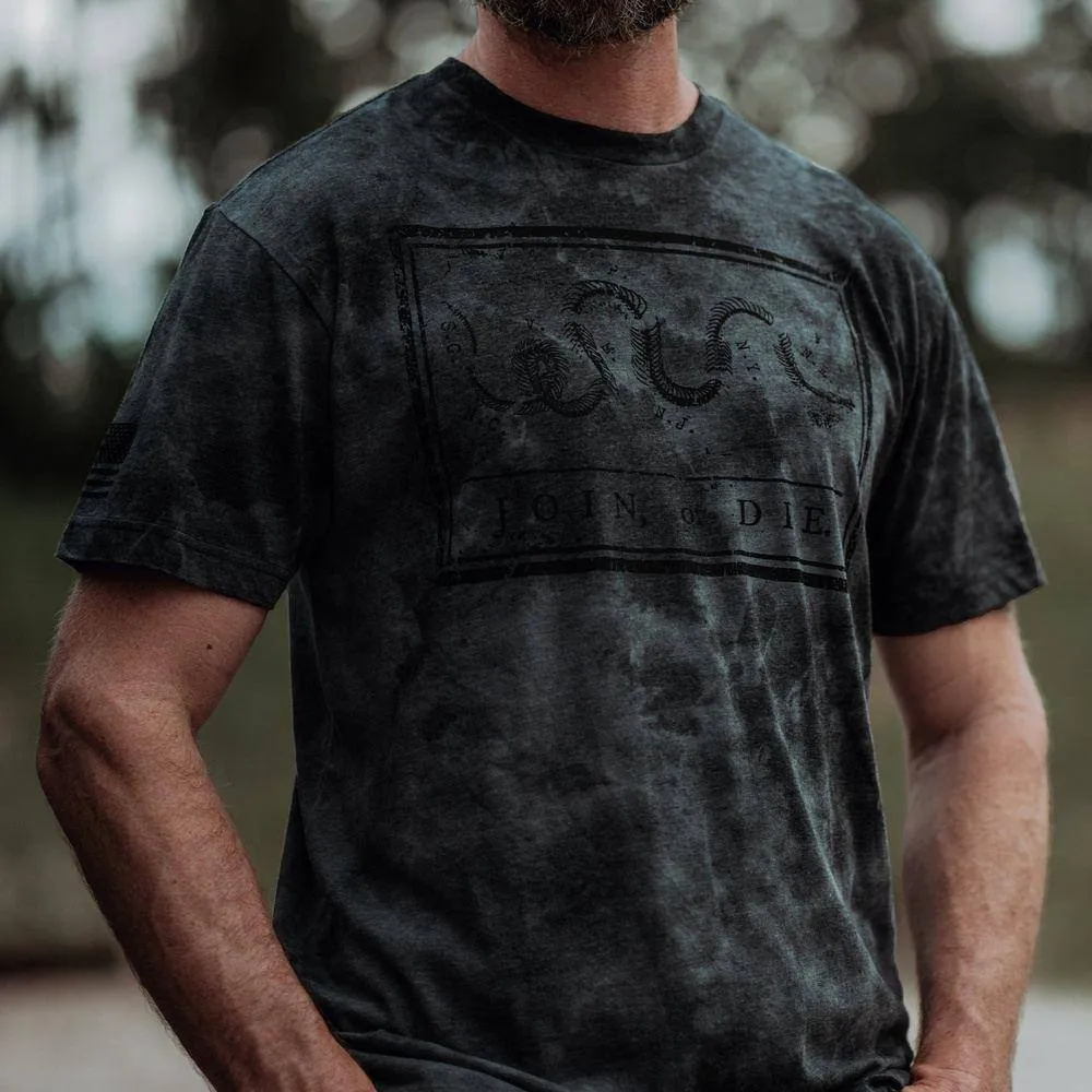 Men's Join or Die T-Shirt - Black Wash sold by Grunt Style product image thumbnail 5