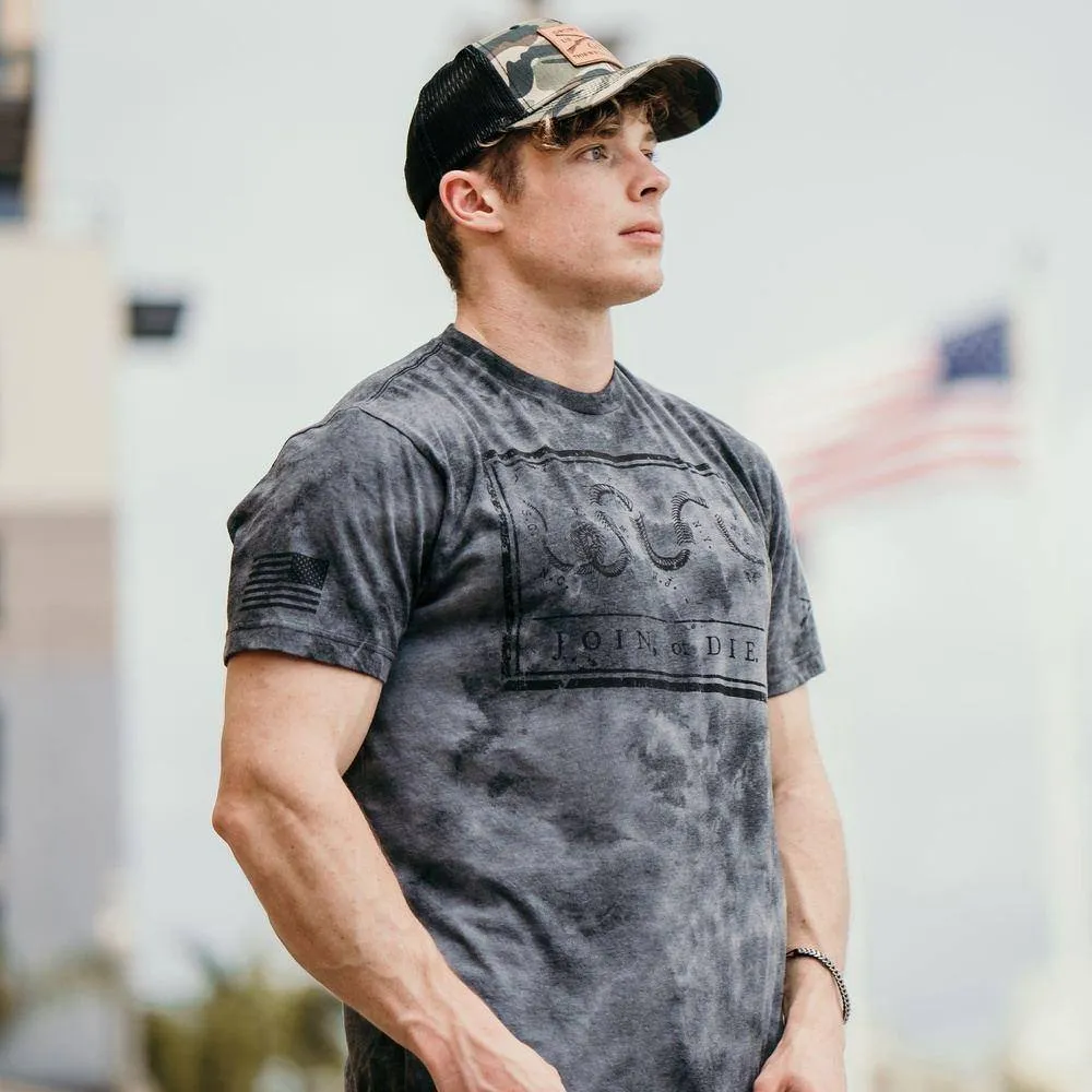 Men's Join or Die T-Shirt - Black Wash sold by Grunt Style product image thumbnail 3