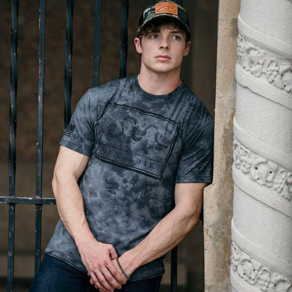 Men's Join or Die T-Shirt - Black Wash sold by Grunt Style product image thumbnail 2