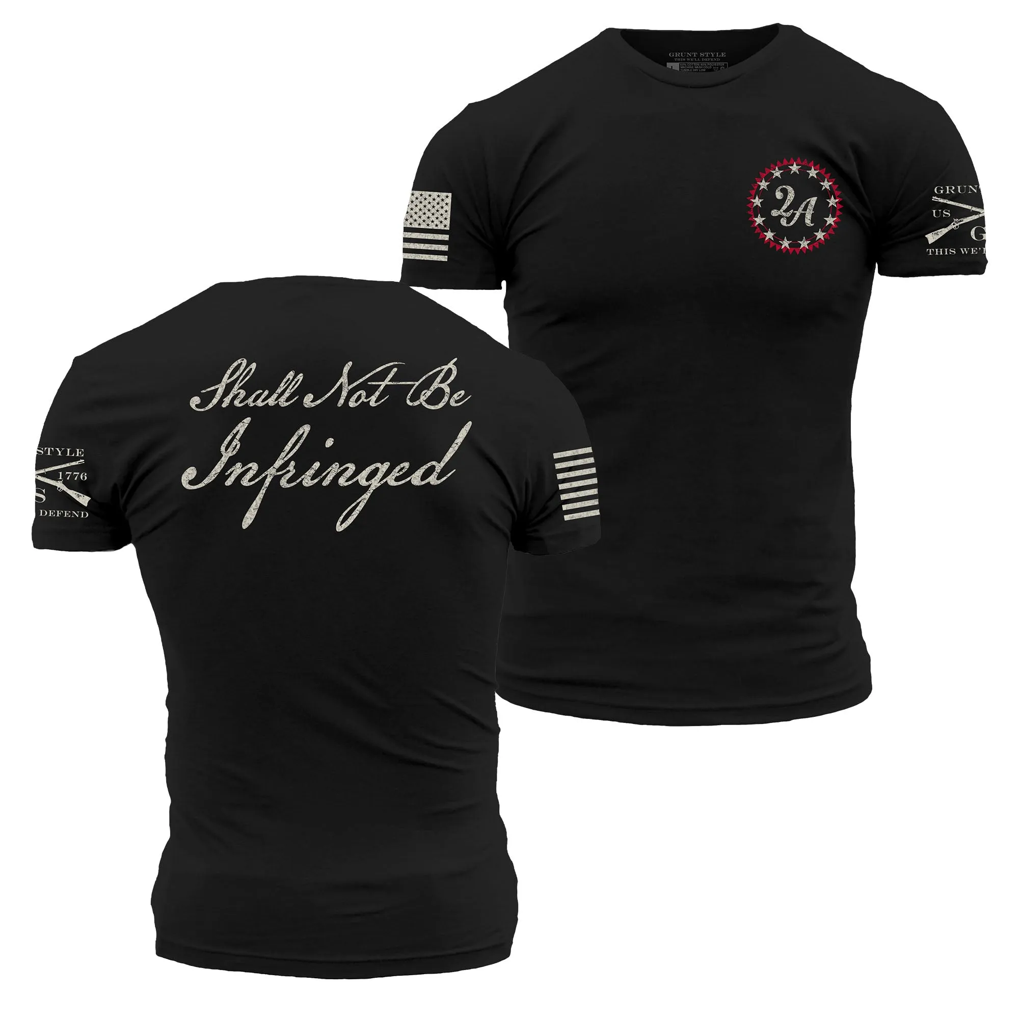 2A Protected T-Shirt - Black sold by Grunt Style
