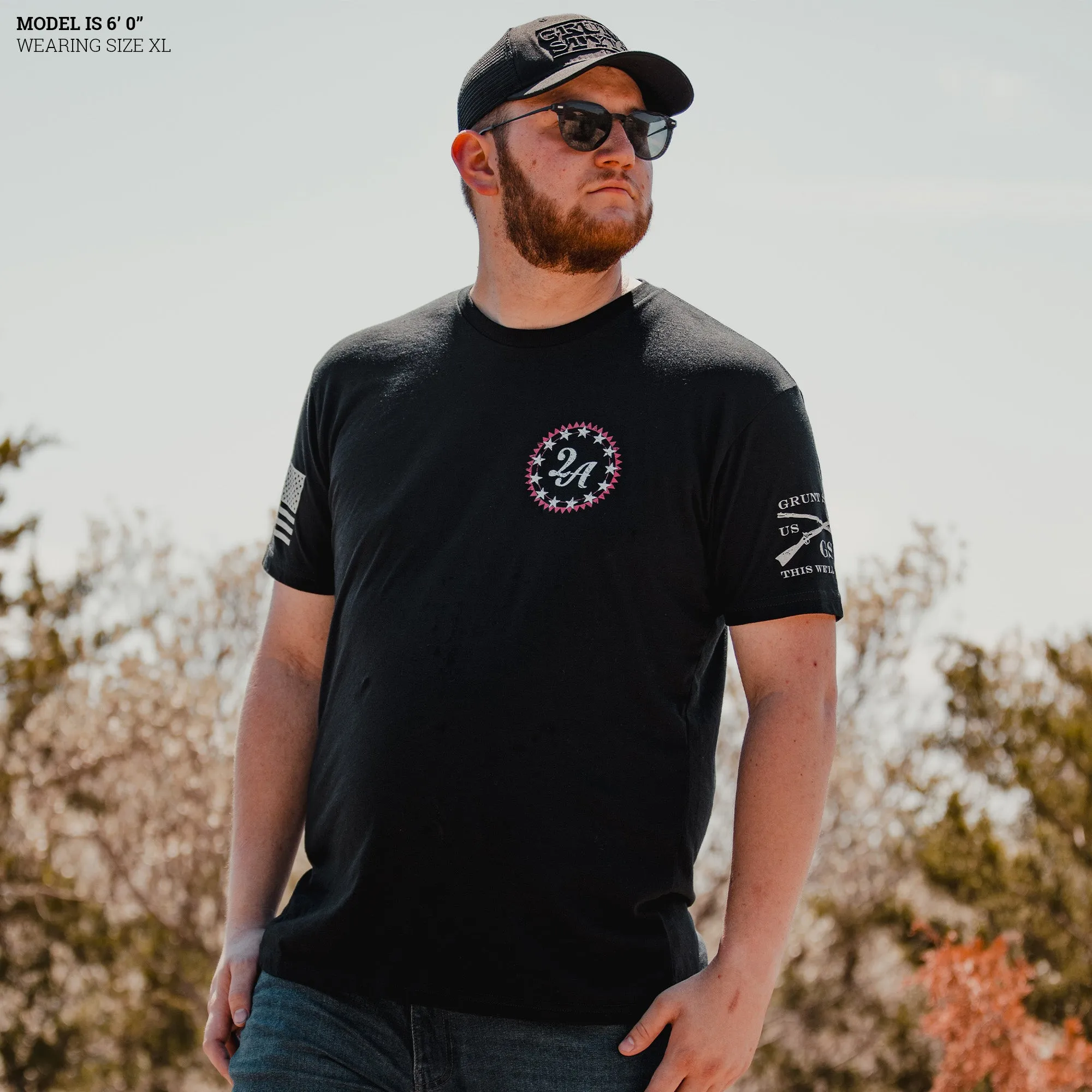 2A Protected T-Shirt - Black sold by Grunt Style product image thumbnail 3