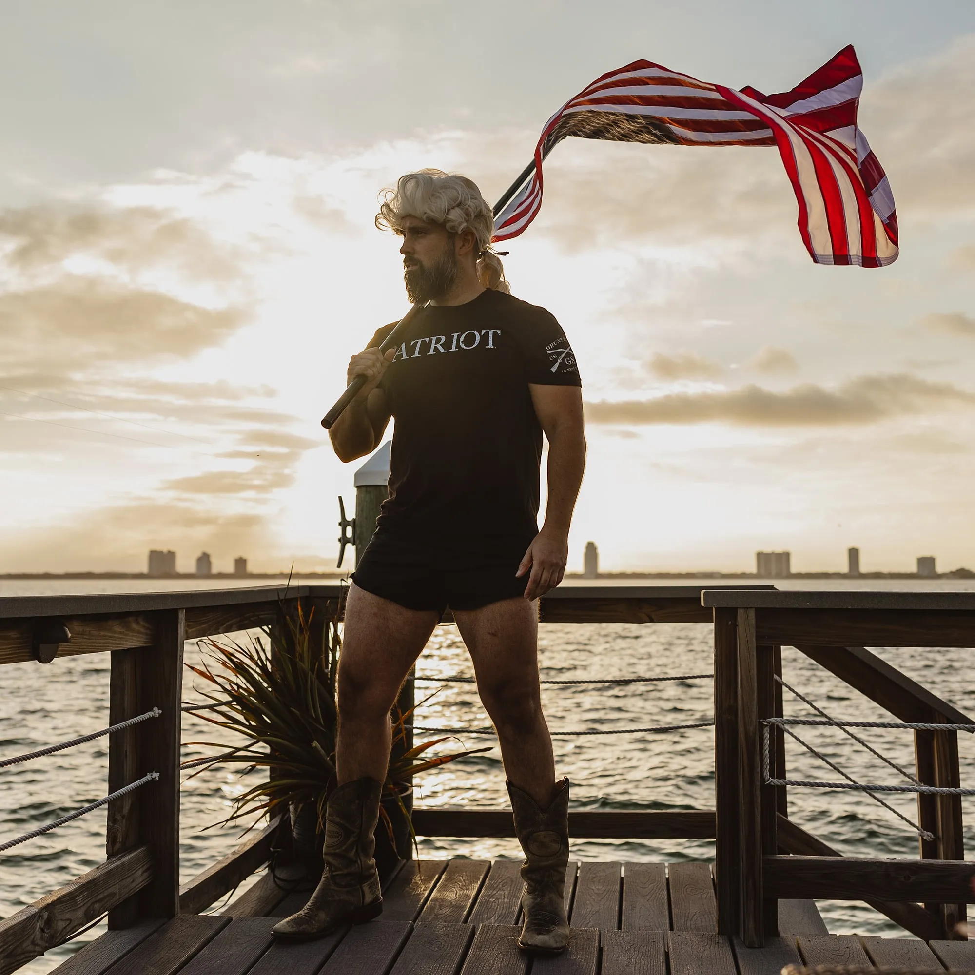 Patriot Defined T-Shirt - Black sold by Grunt Style product image thumbnail 4