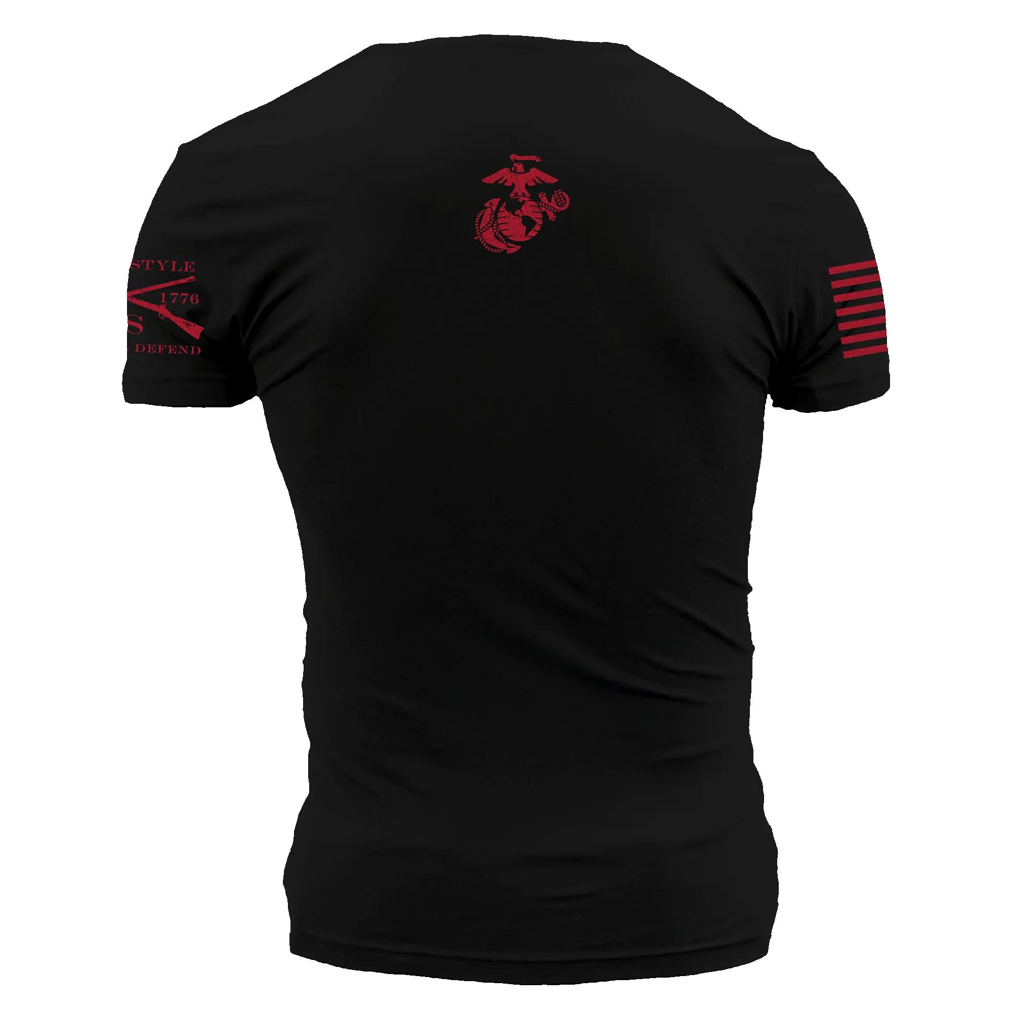 USMC - First In T-Shirt - Black sold by Grunt Style product image thumbnail 5