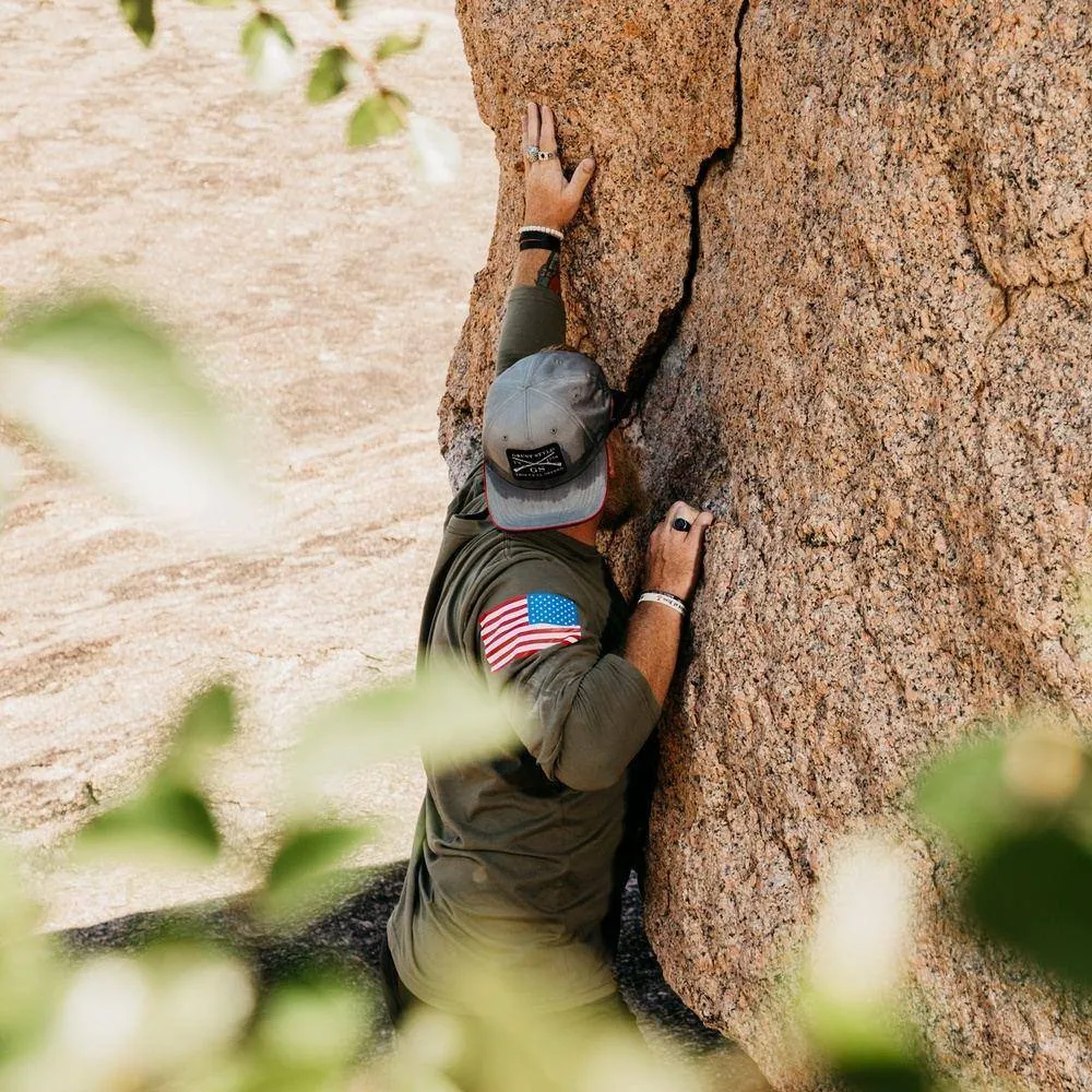 Men's Full Color Flag Long Sleeve - Military Green sold by Grunt Style product image thumbnail 5