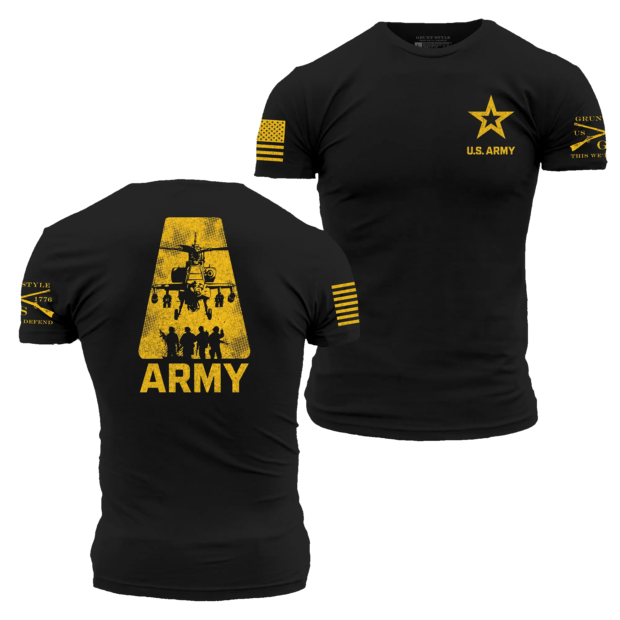 Army A-Team T-Shirt - Black sold by Grunt Style