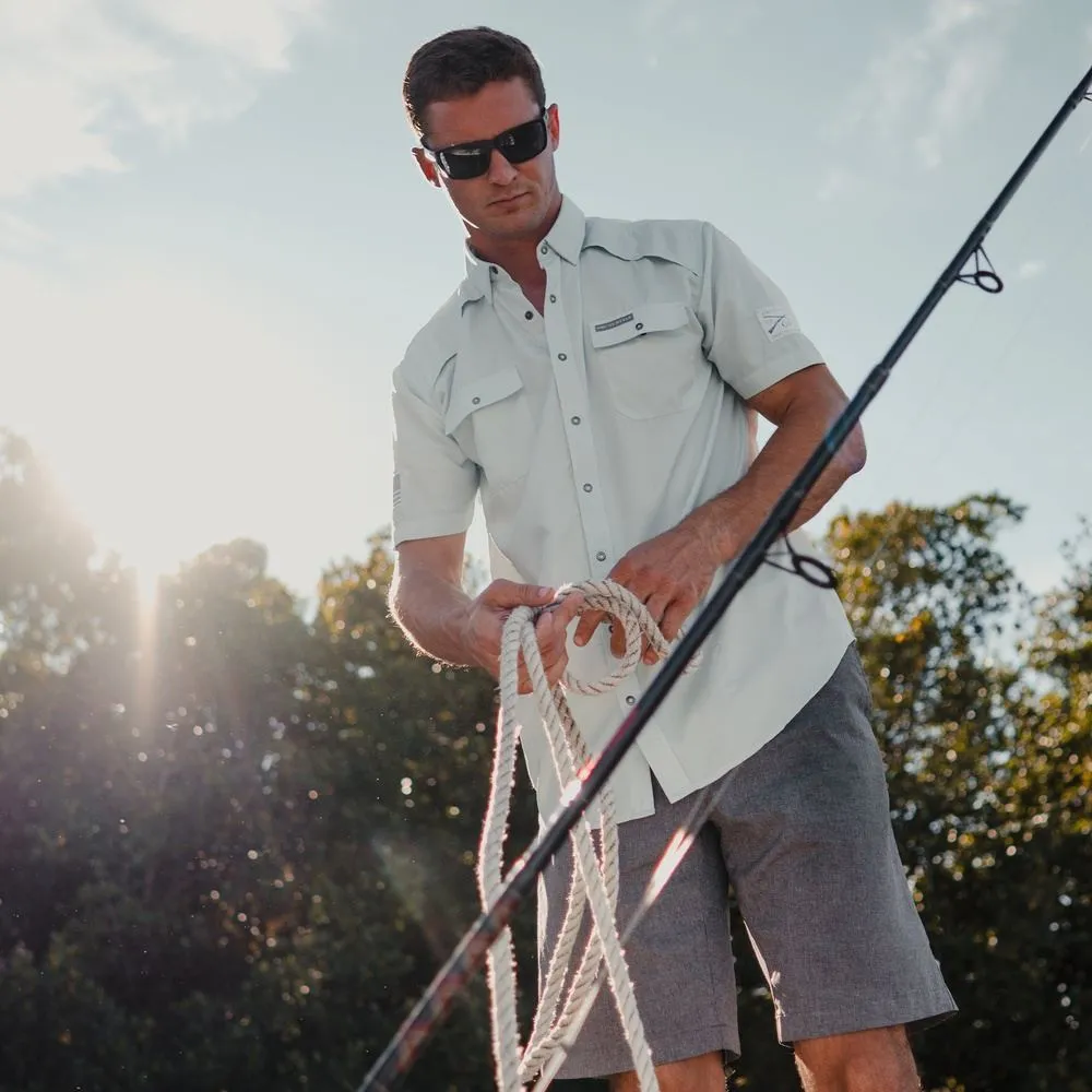 Short Sleeve Fishing Shirt - Light Blue sold by Grunt Style product image thumbnail 3