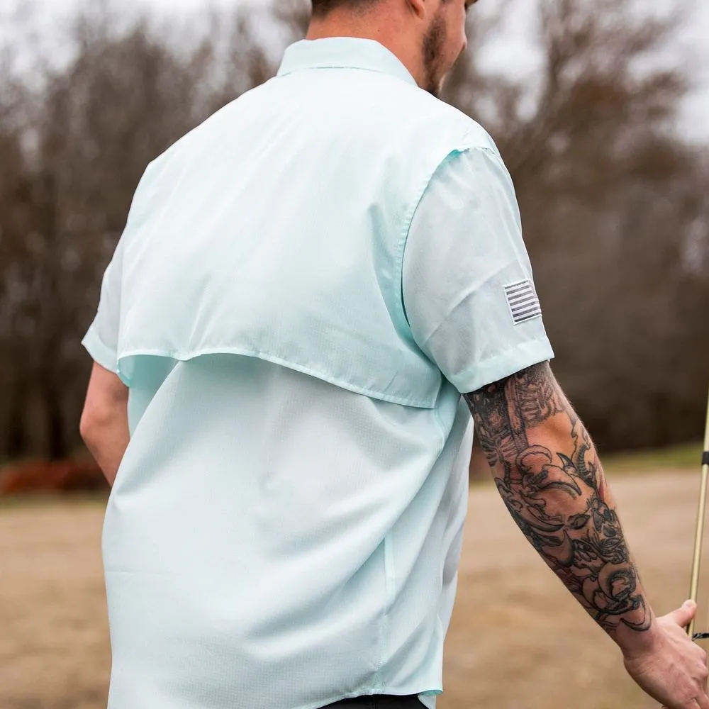 Short Sleeve Fishing Shirt - Light Blue sold by Grunt Style product image thumbnail 2