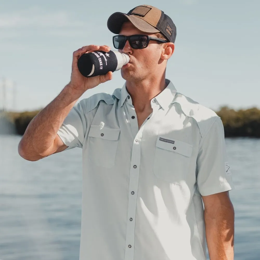 Short Sleeve Fishing Shirt - Light Blue sold by Grunt Style