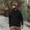 Men's Waffle Top Hoodie - Black sold by Grunt Style
