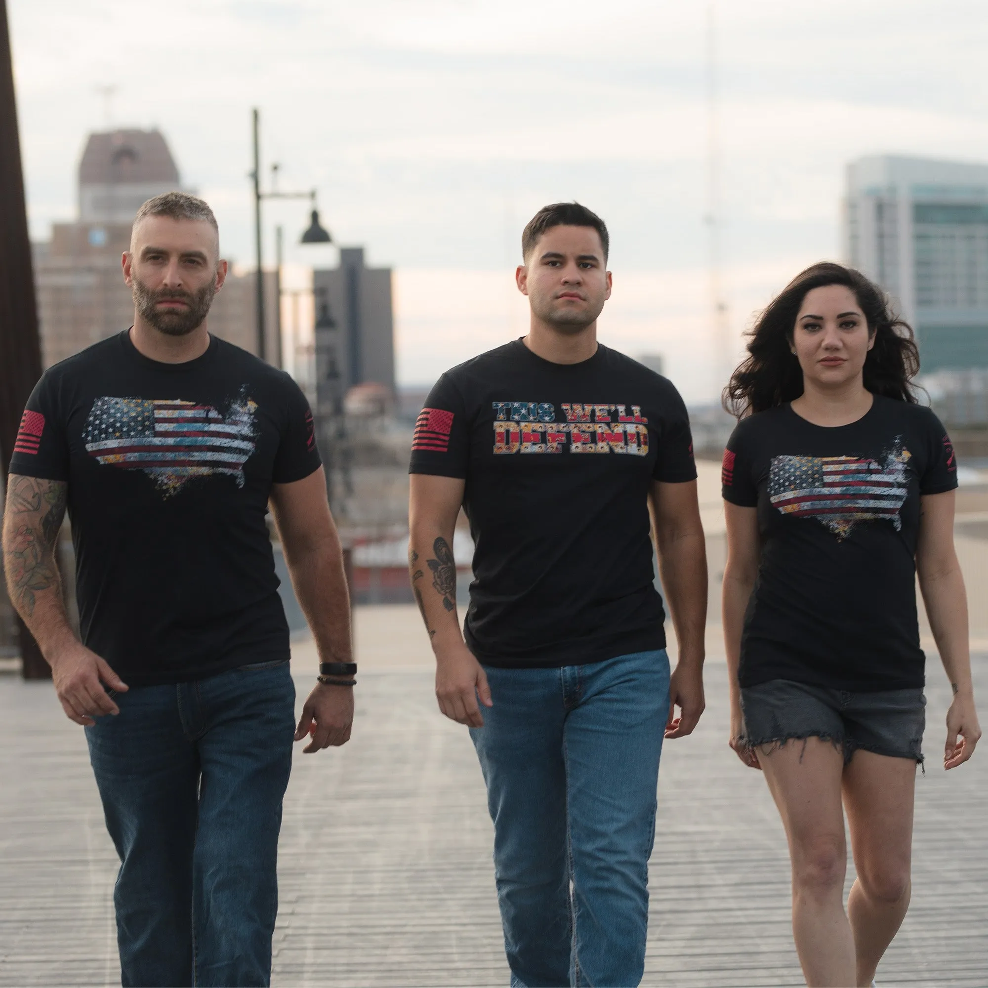 Red Blood American Reaper T-Shirt - Black sold by Grunt Style product image thumbnail 5