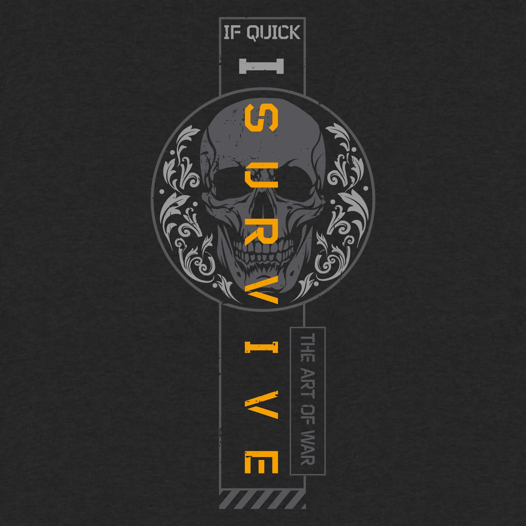Women's I Survive Slim Fit T-Shirt - Black sold by Grunt Style product image thumbnail 2