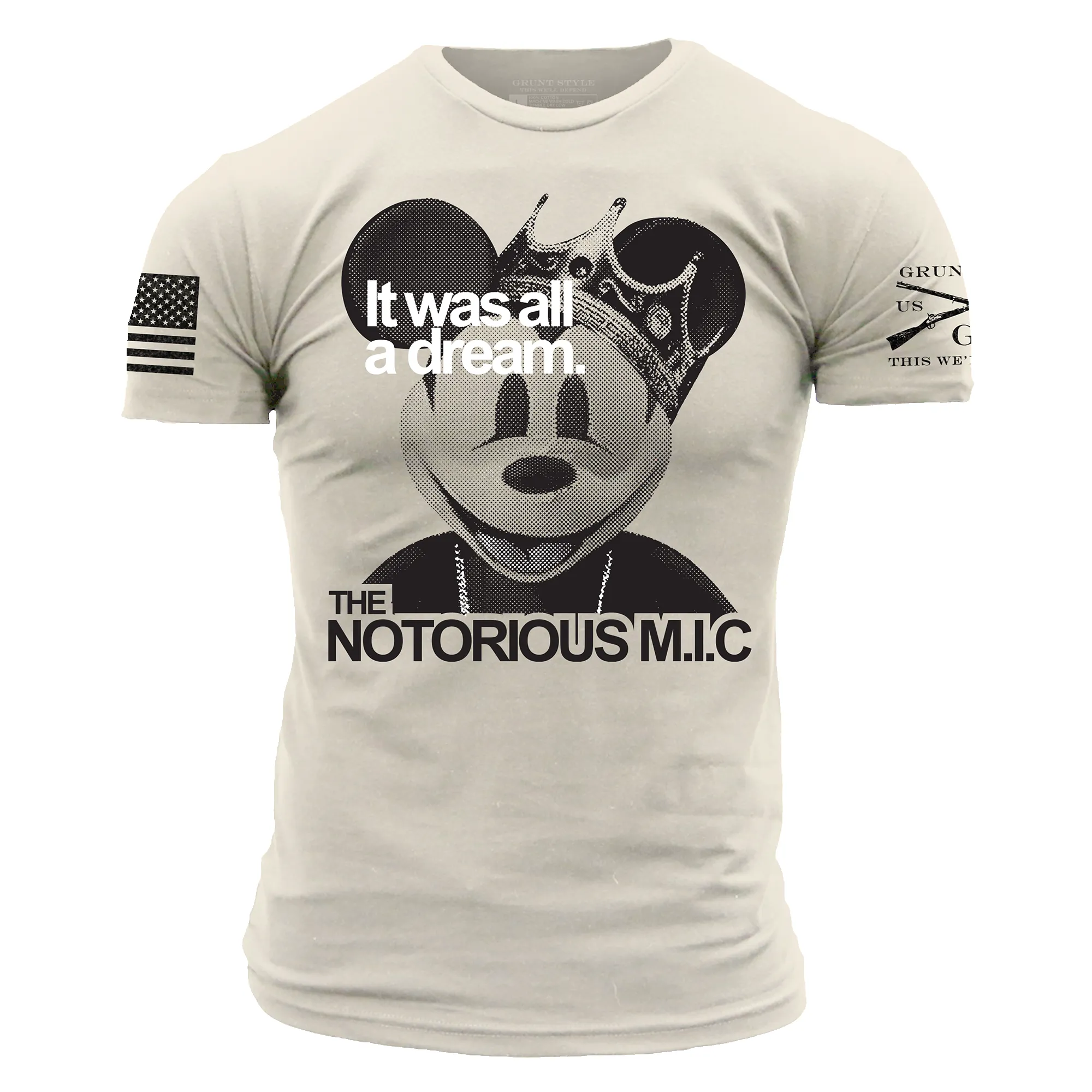 Notorious M.I.C. T-Shirt - Sand sold by Grunt Style