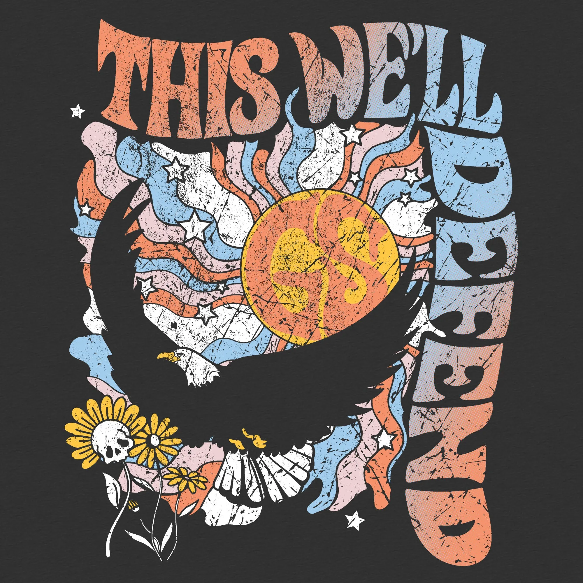 Women's Trippy Eagle Everyday Tank - Dark Heather Gray sold by Grunt Style product image thumbnail 2