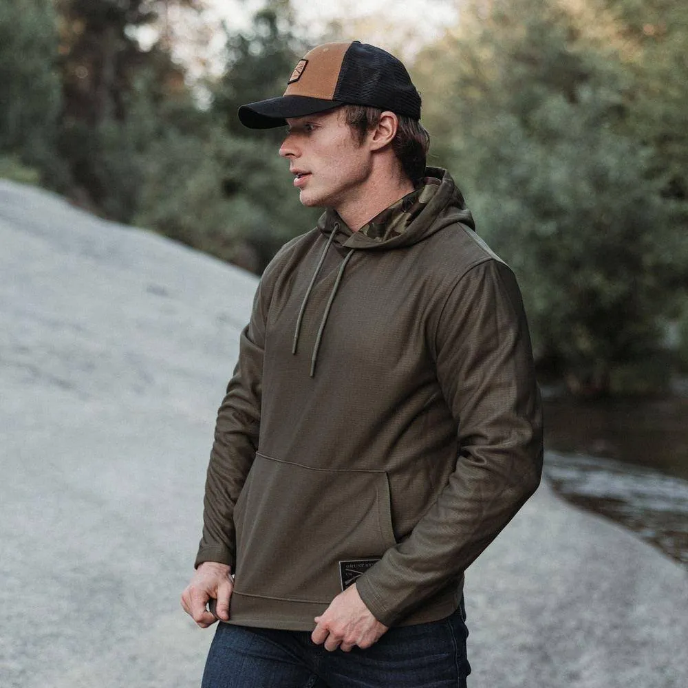 Men's Waffle Top Hoodie - Military Green sold by Grunt Style product image thumbnail 5