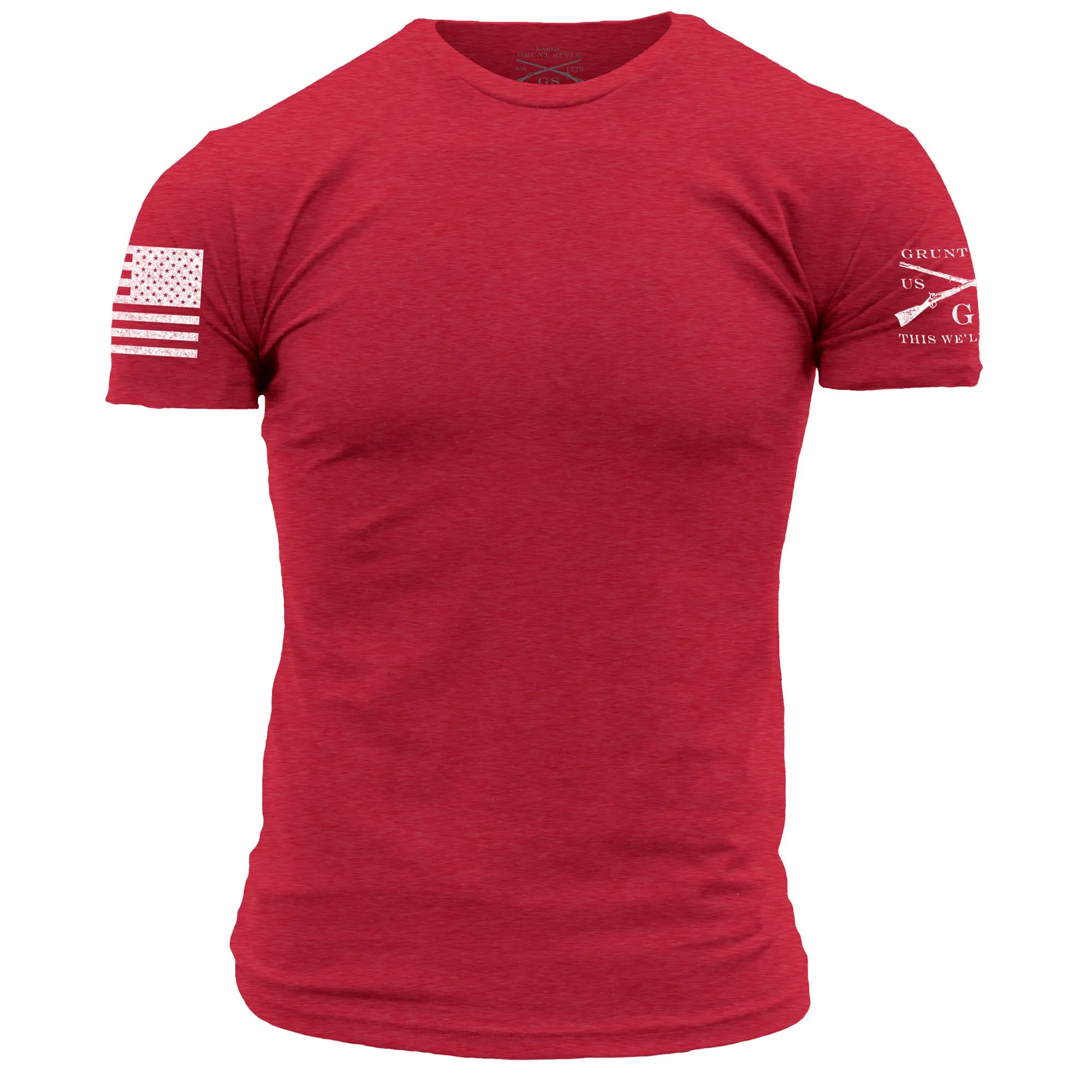 Basic T-Shirt - Red sold by Grunt Style
