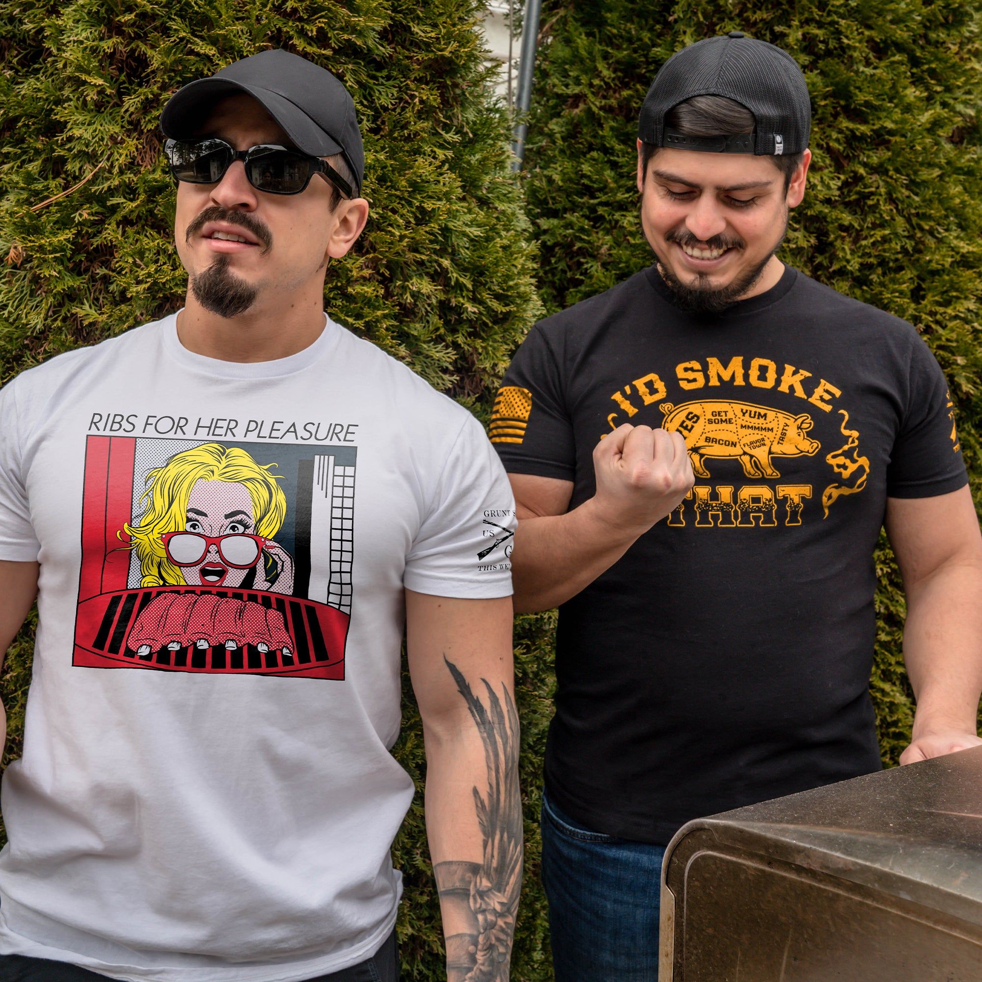 For Her Pleasure T-Shirt - White sold by Grunt Style product image thumbnail 3