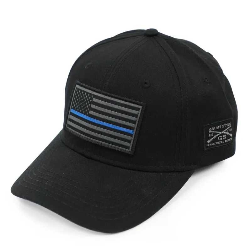 Blue Line Flag Hat sold by Grunt Style