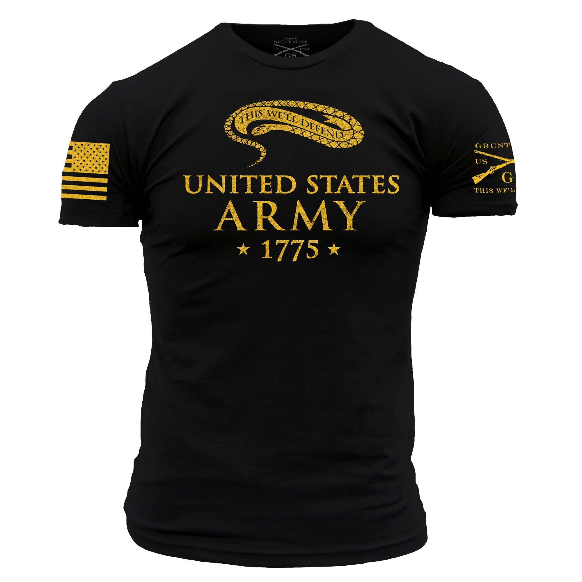 Army - Men's Historic This We'll Defend - Black sold by Grunt Style product image thumbnail 4