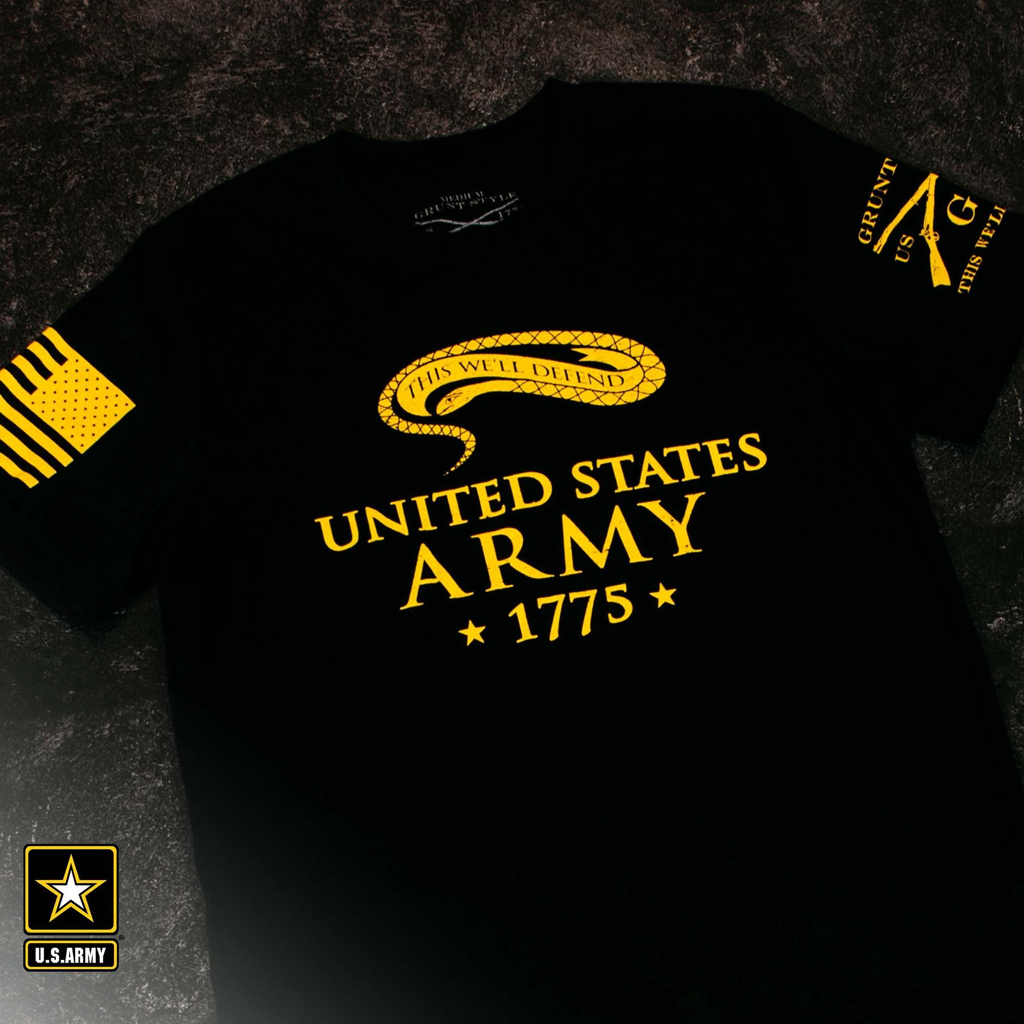 Army - Men's Historic This We'll Defend - Black sold by Grunt Style product image thumbnail 2
