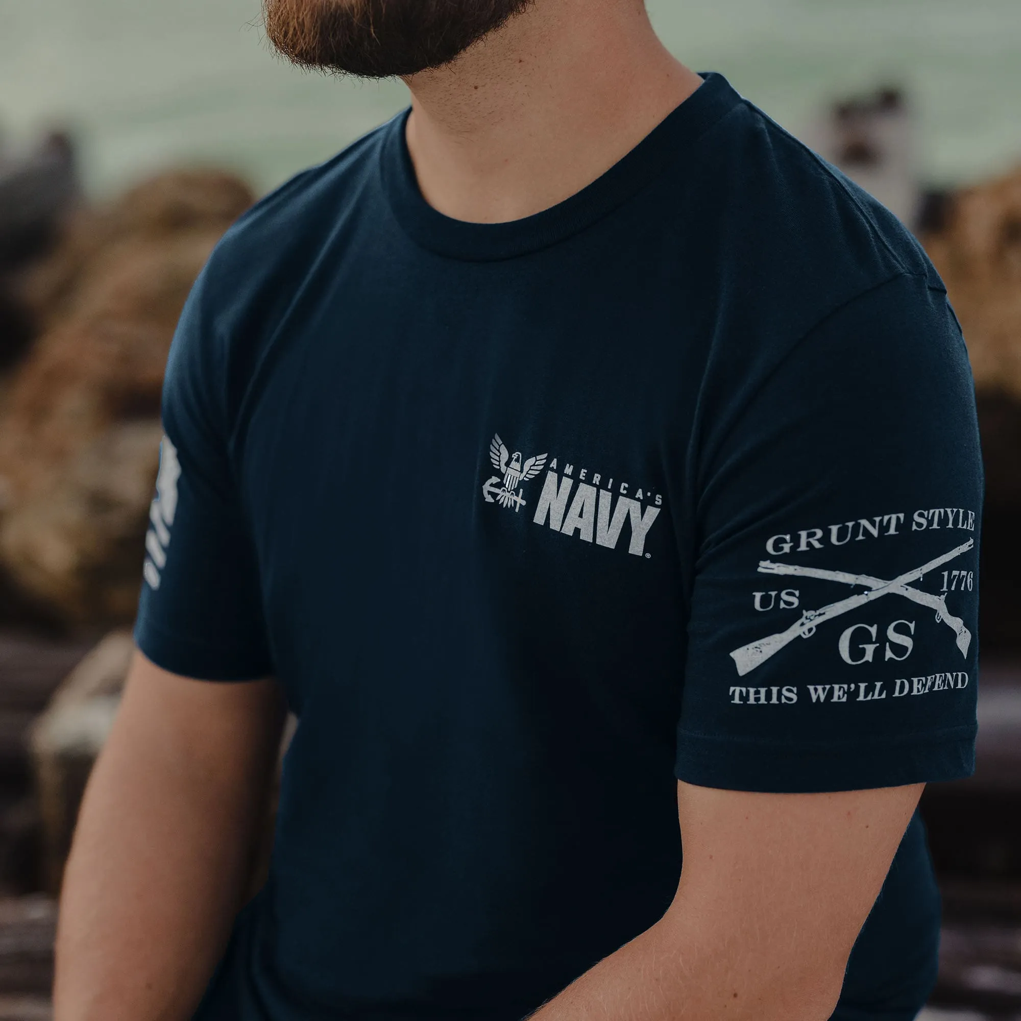 USN - Shellback Seal T-Shirt - Navy sold by Grunt Style product image thumbnail 4