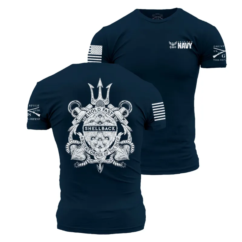 USN - Shellback Seal T-Shirt - Navy sold by Grunt Style