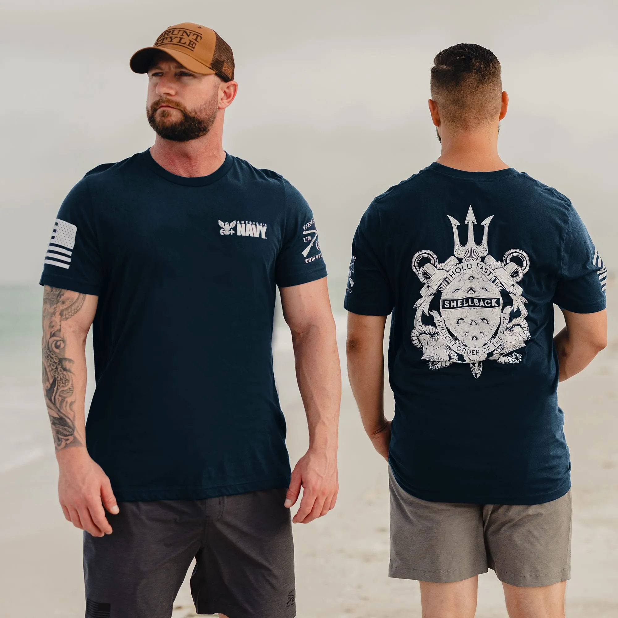 USN - Shellback Seal T-Shirt - Navy sold by Grunt Style product image thumbnail 2