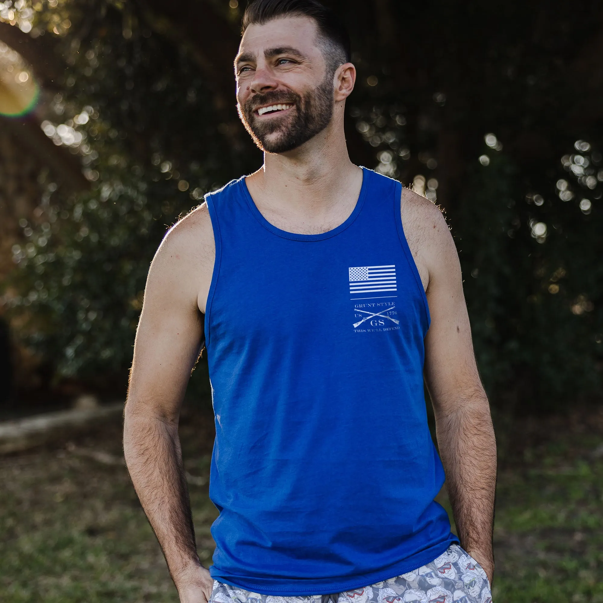 1776 Flag Tank - Royal sold by Grunt Style product image thumbnail 2