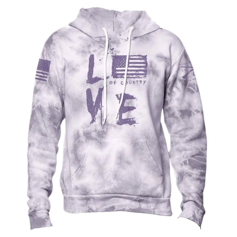Love Of Country Hoodie - Purple Haze sold by Grunt Style