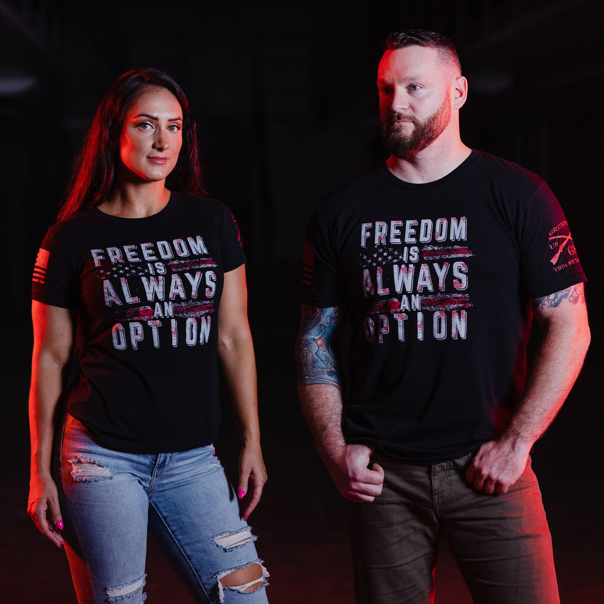 Always Freedom T-Shirt - Black sold by Grunt Style product image thumbnail 3