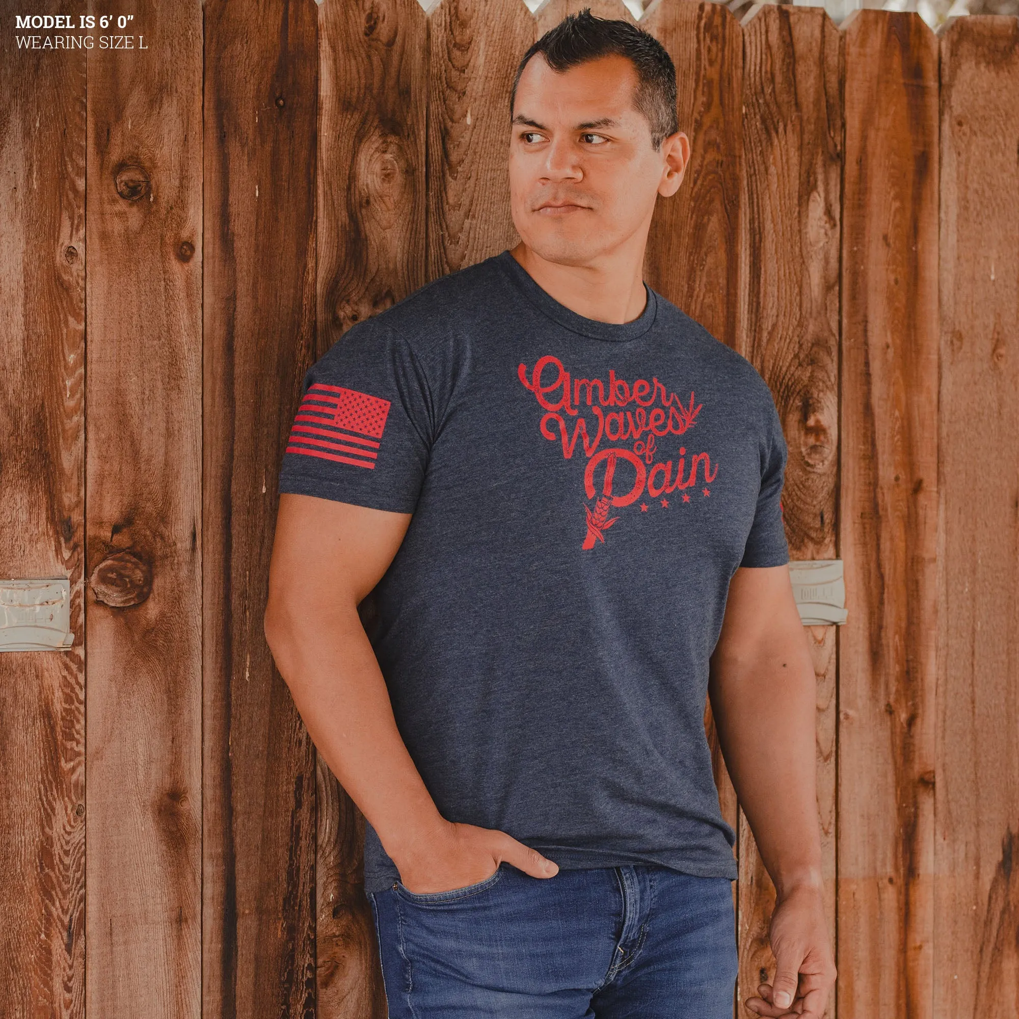 Amber Waves T-Shirt - Midnight Navy sold by Grunt Style product image thumbnail 4