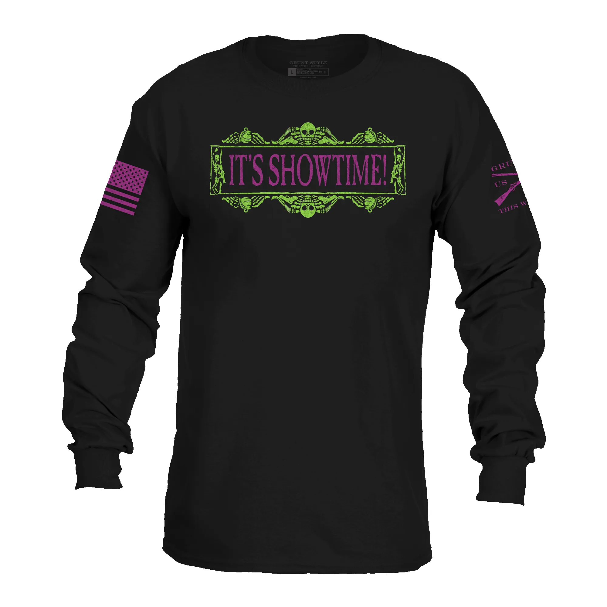 It's Showtime Long Sleeve - Black sold by Grunt Style product image thumbnail 4