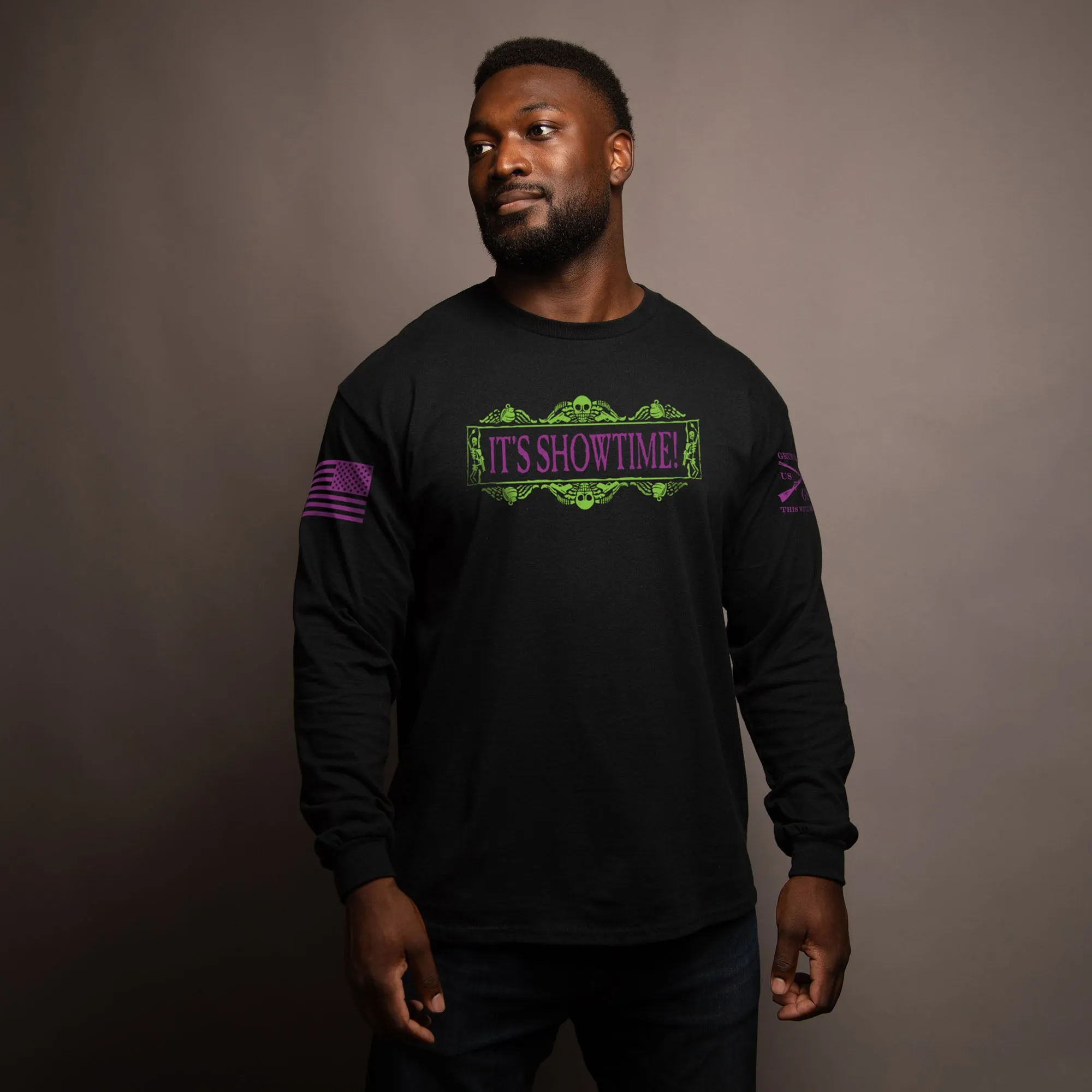 It's Showtime Long Sleeve - Black sold by Grunt Style