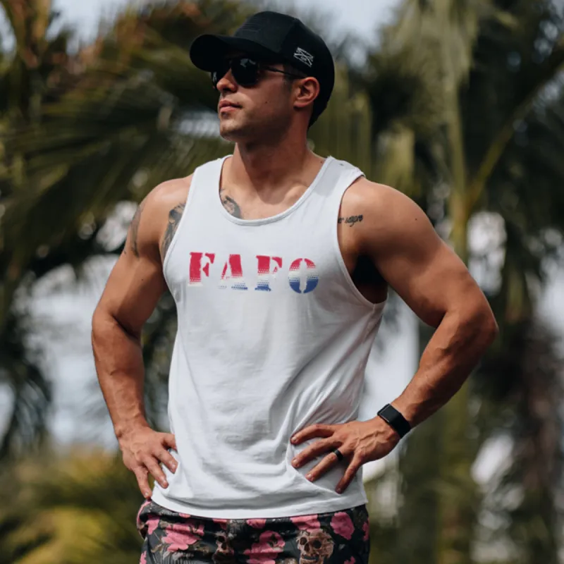 FAFO Tank - White sold by Grunt Style