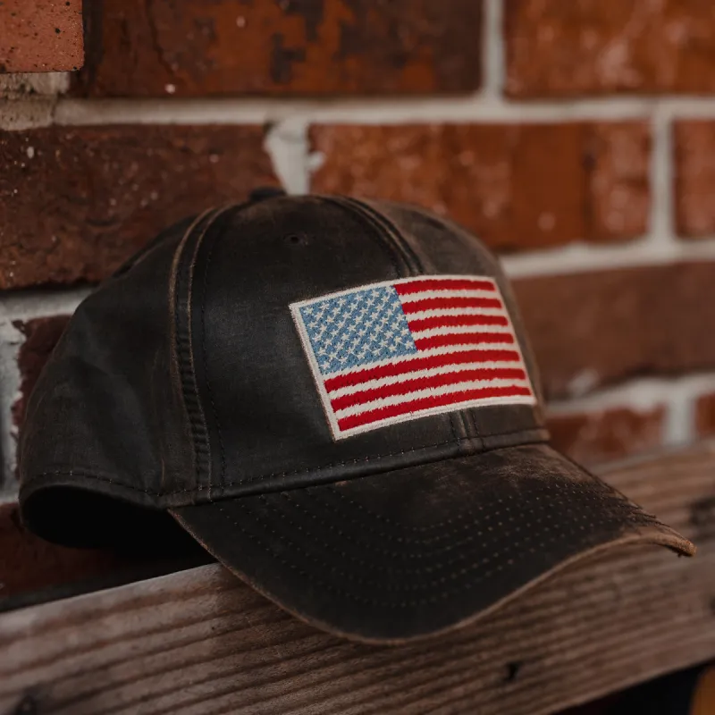 Full Color Flag Waxed Hat sold by Grunt Style