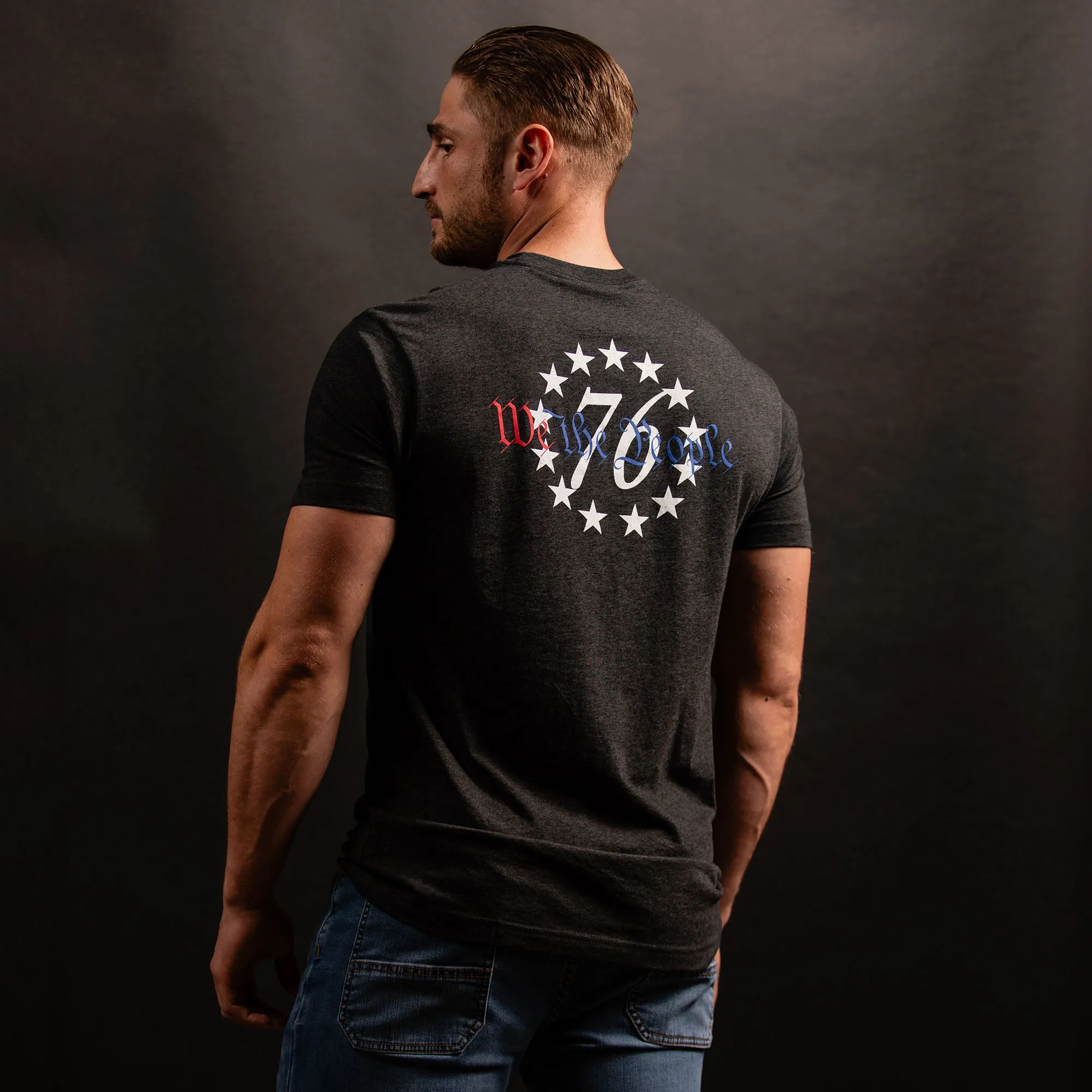 76 We The People Pocket T-Shirt - Black Heather sold by Grunt Style product image thumbnail 4
