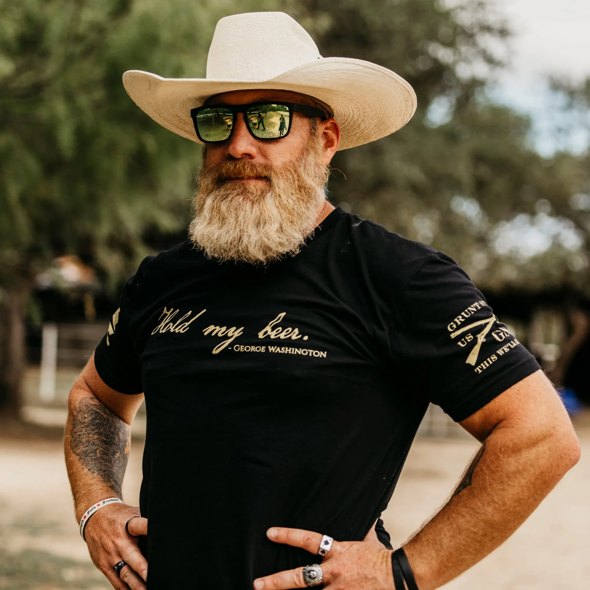 Hold My Beer T-Shirt - Black sold by Grunt Style product image thumbnail 2