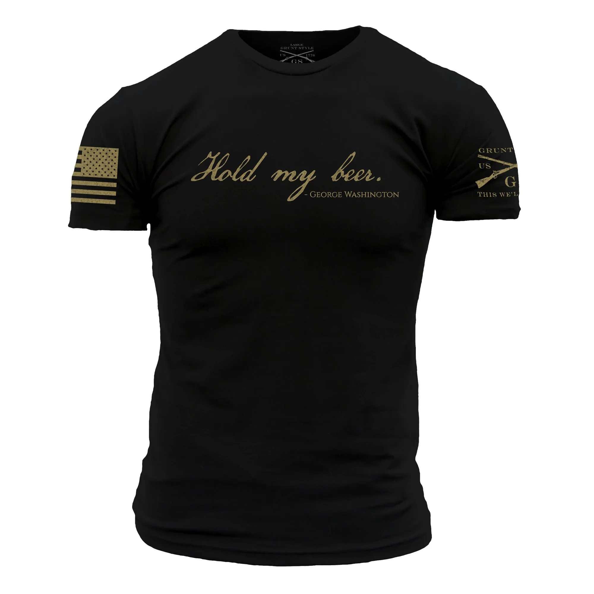Hold My Beer T-Shirt - Black sold by Grunt Style