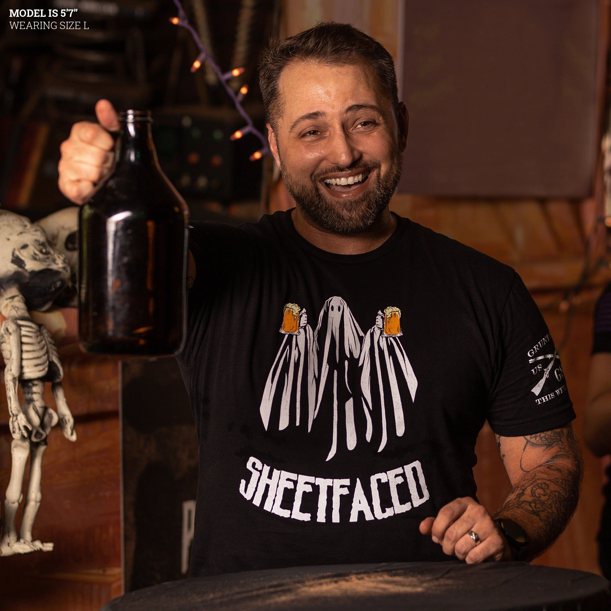 Sheetfaced T-Shirt - Black sold by Grunt Style product image thumbnail 3