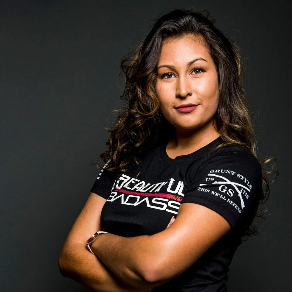 Women's Beautiful Badass T-Shirt - Black sold by Grunt Style product image thumbnail 3