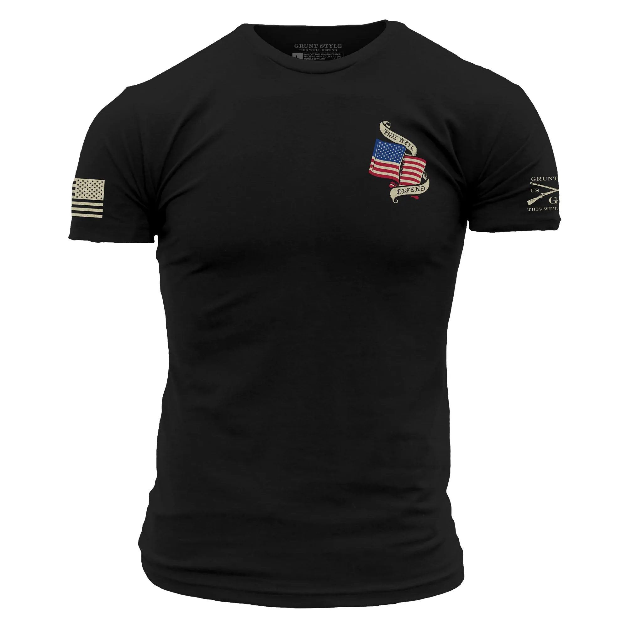 No Sacrifice No Victory T-Shirt - Black sold by Grunt Style product image thumbnail 4