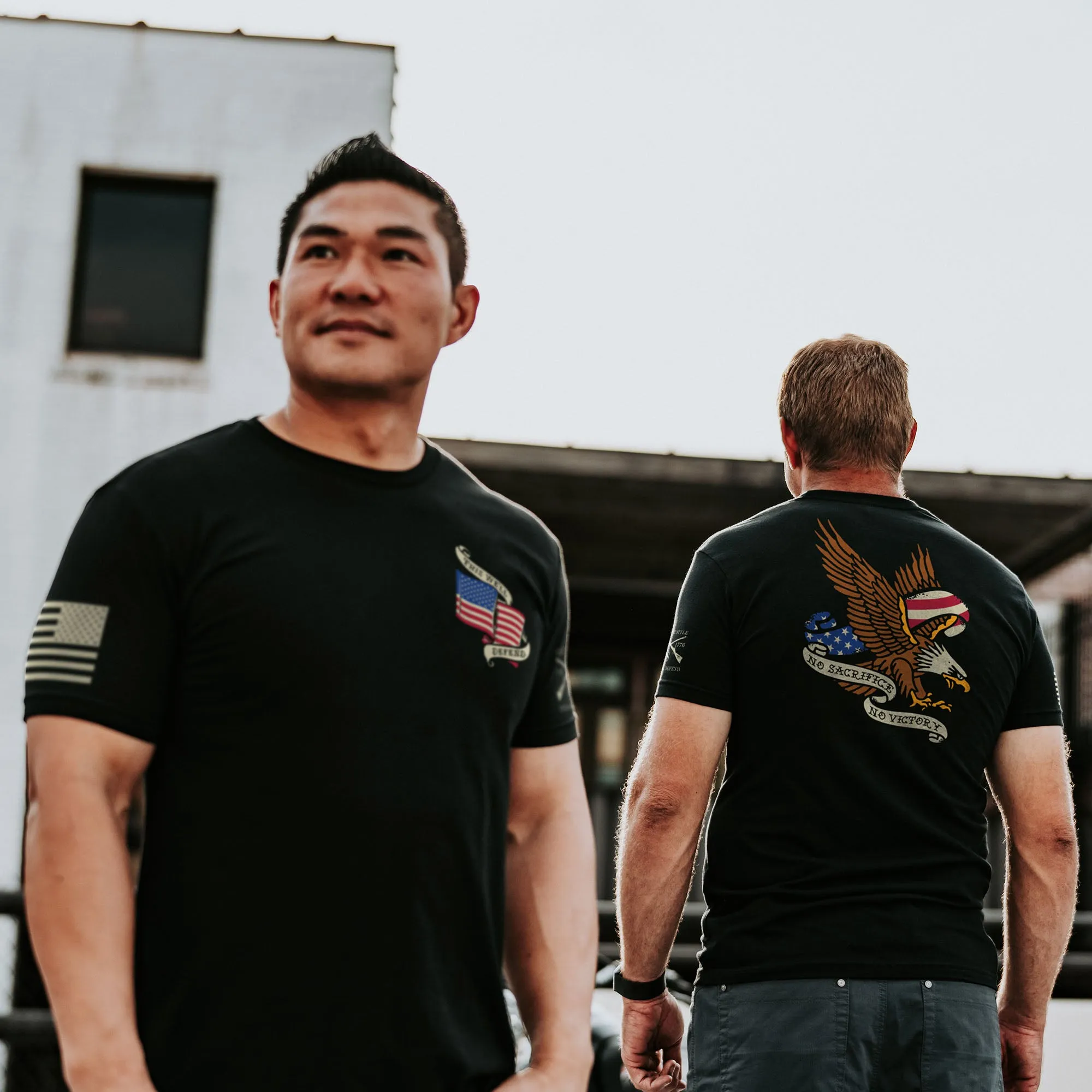 No Sacrifice No Victory T-Shirt - Black sold by Grunt Style