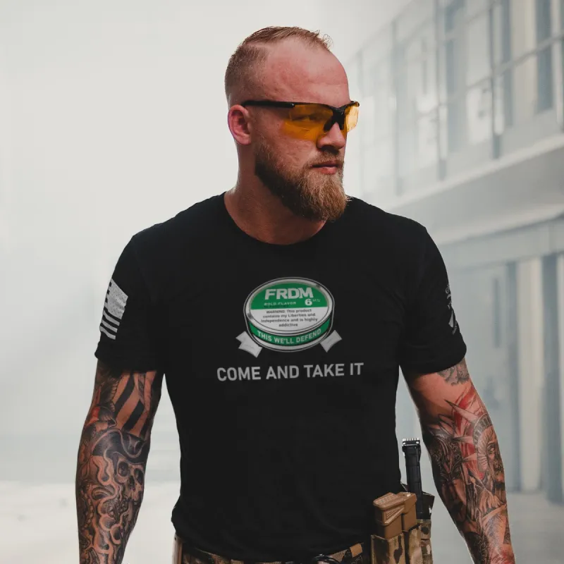 Come and Take My Pouches T-Shirt - Black sold by Grunt Style